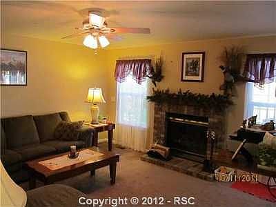 Family room with fireplace