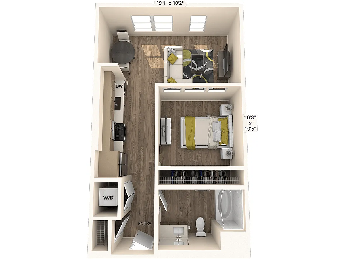 Floor plan S1-FinishII-617sf