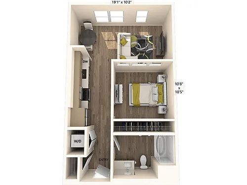 Floor plan S1-FinishII-617sf