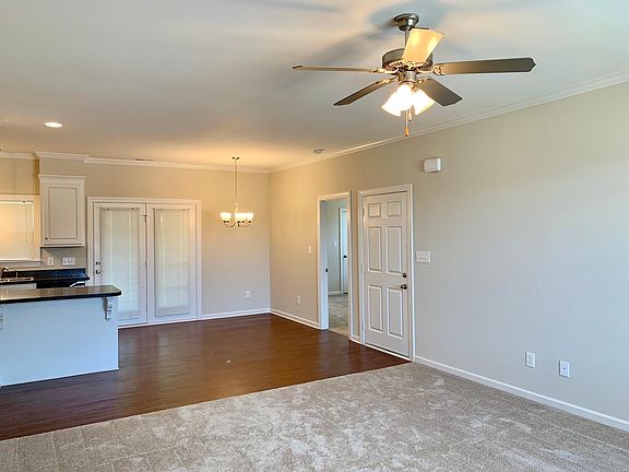 View of Living Room and Dining from Front Door