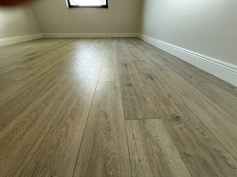 Bedroom floor and window
