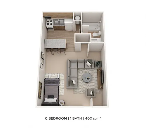 Floor plan Studio- Alexander Station