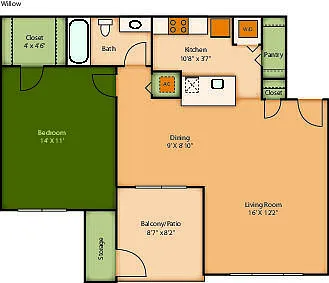 Floor plan The Willow