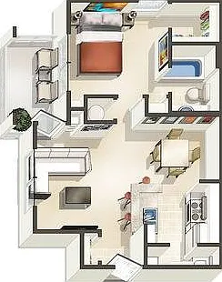1C-R Floor Plan 1C-R Floor Plan