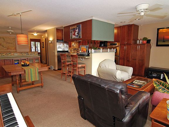 Lots of built-in storage and entertainment center.