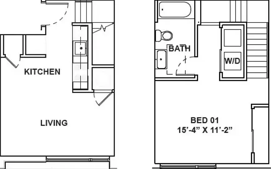 1 bed, 667 sqft, $1,635 — Photo 2
