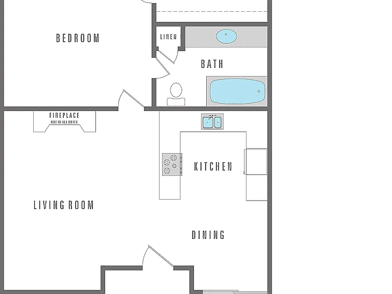 1 Bedroom 1 Bathroom 800 SF 1 Bedroom 1 Bathroom 800 SF