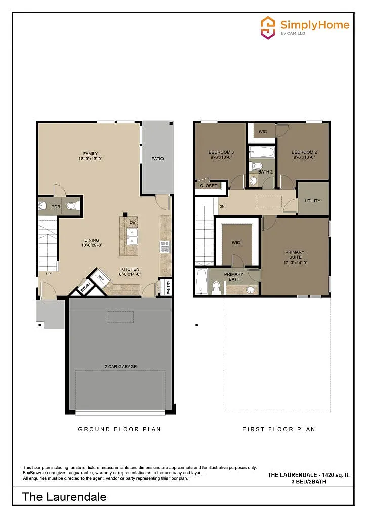 Laurendale Floorplan Laurendale Floorplan - 5214 Jade Xing
