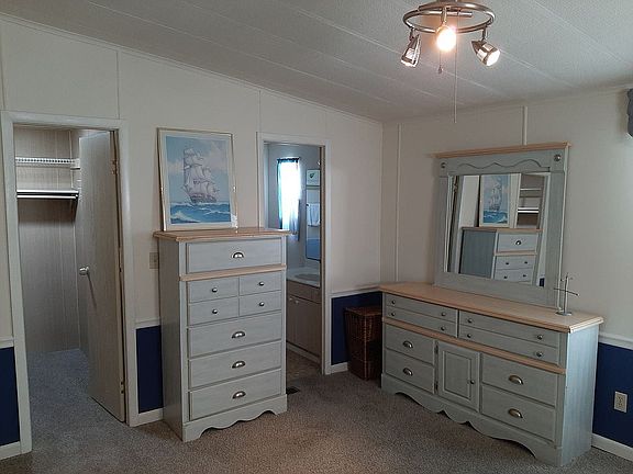 Walk in closet and master bath