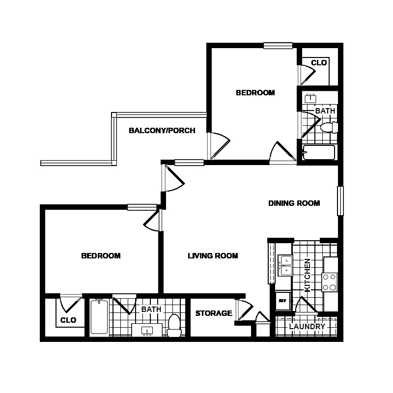 Floor plan 2X2