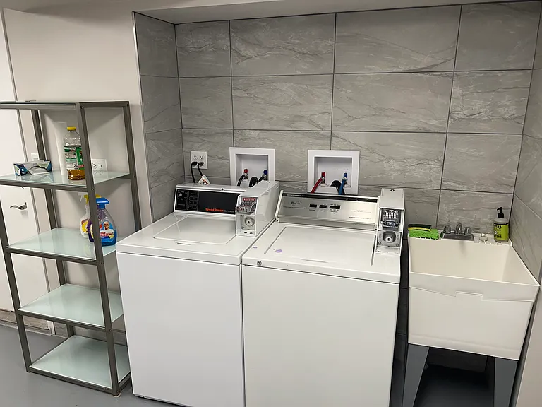 In building laundry room - washing machines