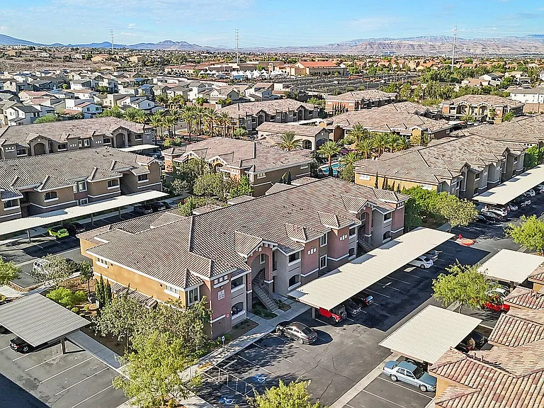 Aerial View of La Vie Parking and Carports