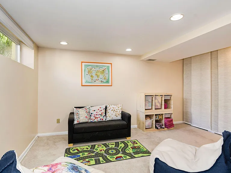 Basement family room - 14' x 22'.
