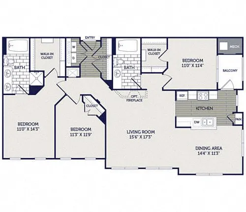 Floor plan Harrington