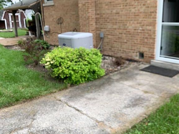 Side door off of driveway 