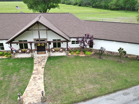 Front Aerial View of the House