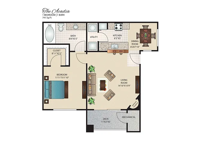 Floor plan The Acadia