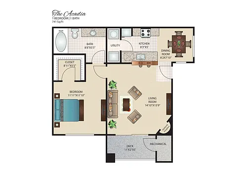 Floor plan The Acadia