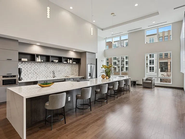 Abundant gourmet kitchen in club area