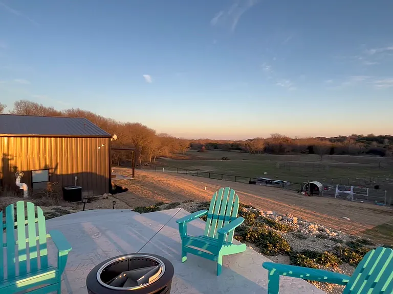 One of the many areas for an evening fire pit