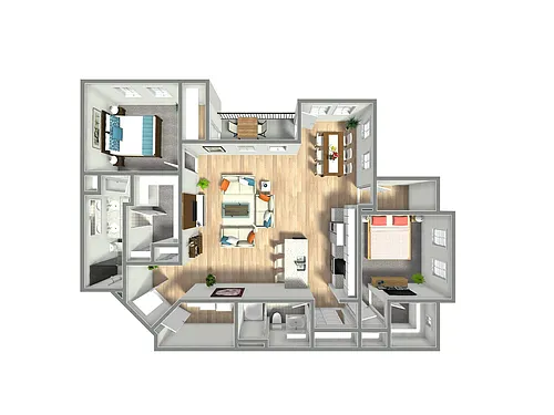 Floor plan 2X2 N