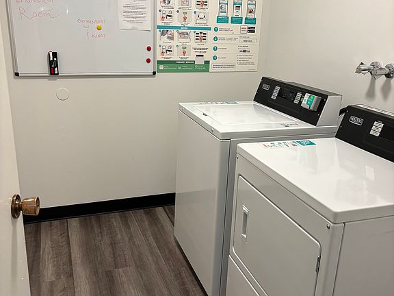 Each floor has a laundry room