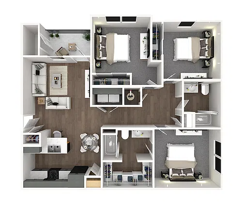 Floor plan Three Bedroom