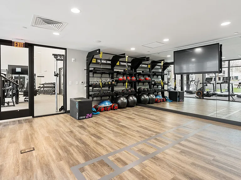 Fitness center with yoga studio