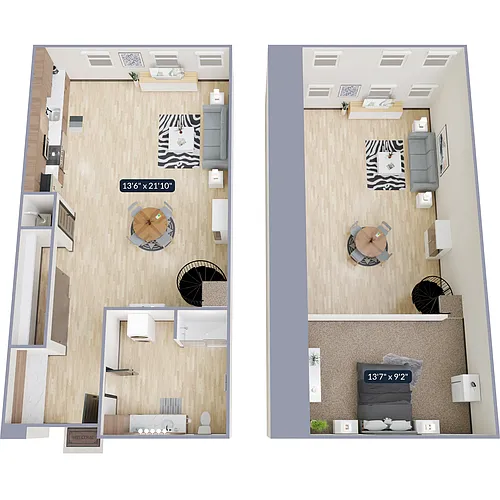 Floor plan Studio OB-M1
