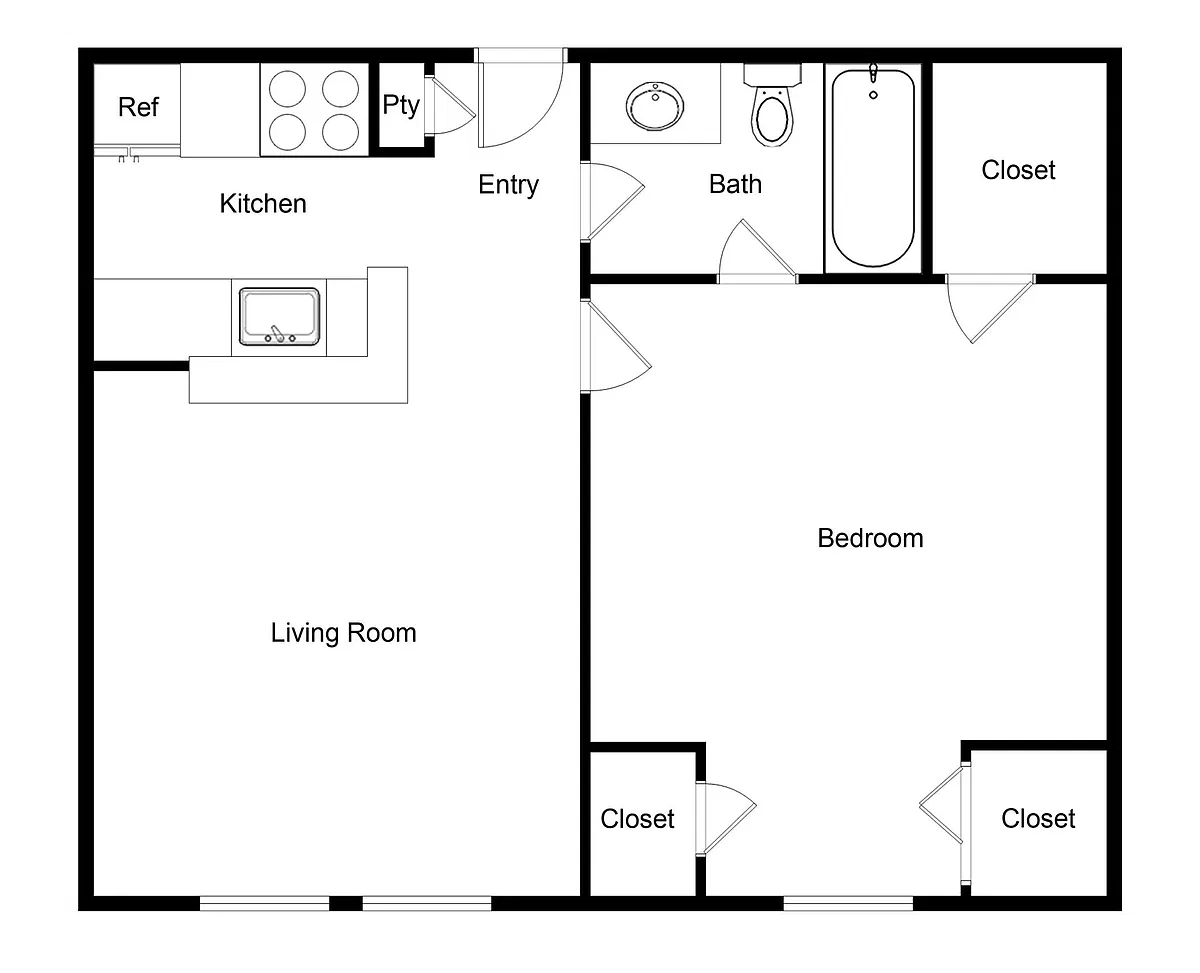 Floor plan E4 AFF 80%
