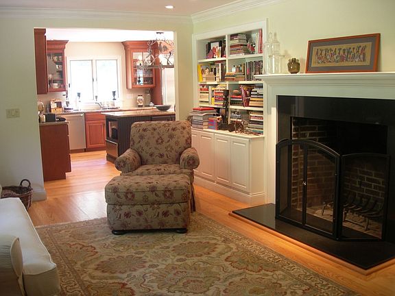 Den with Fireplace