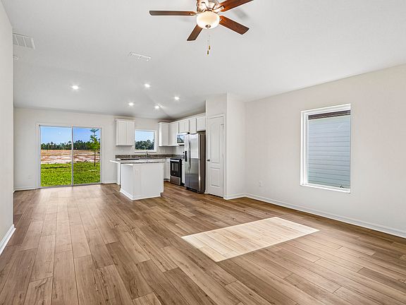 Move freely within the open entertainment space