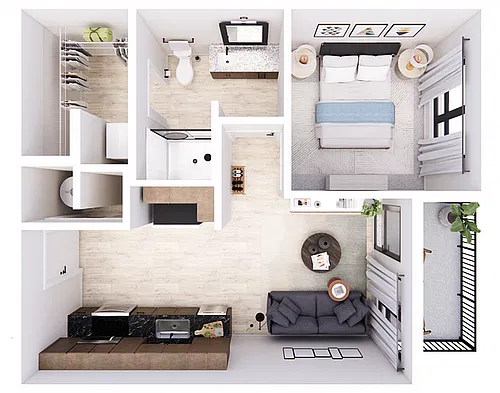 Floor plan Trace-1A