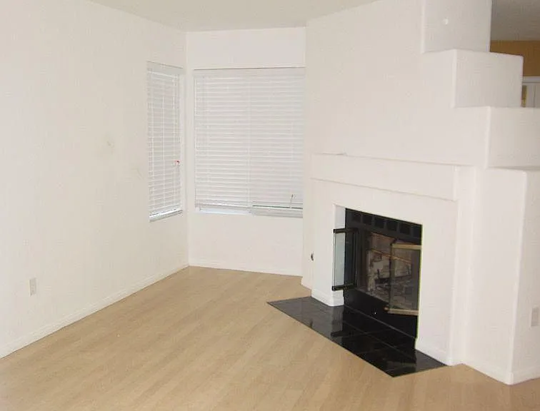 living room with fireplace