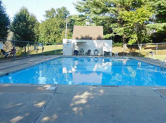 In-ground pool on property