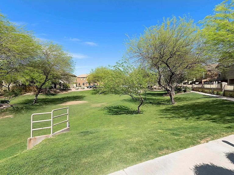 Grassy common area