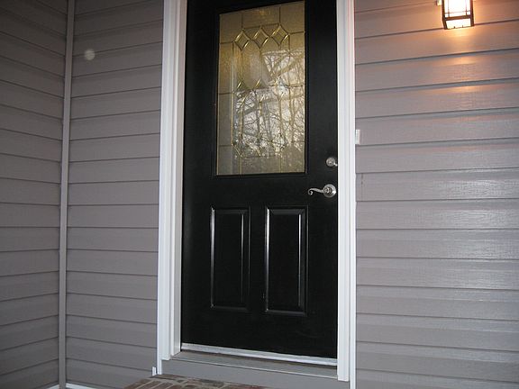 Leaded glass front door