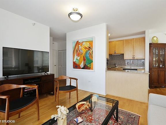Open kitchen to living room