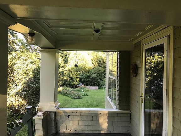 Front porch view down back.