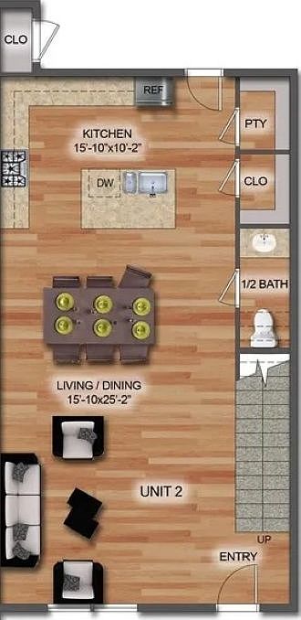 Downstairs Floor Plan