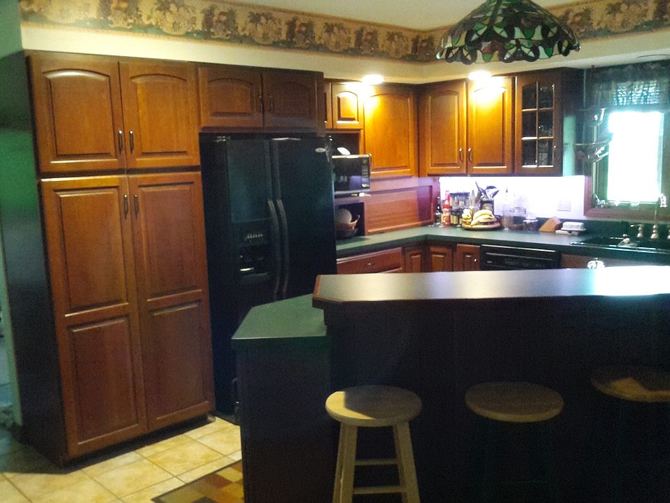 Cherry cabinets and kitchen 