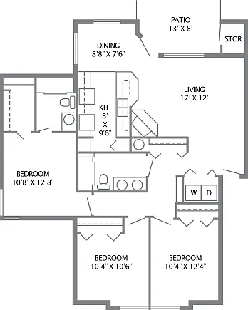 Platinum - 3/2 - 1,235 SF Platinum - 3/2 - 1,235 SF