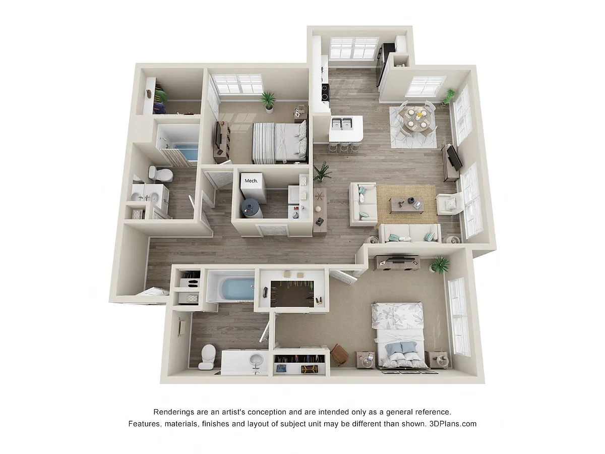 Floor plan B-1ADA