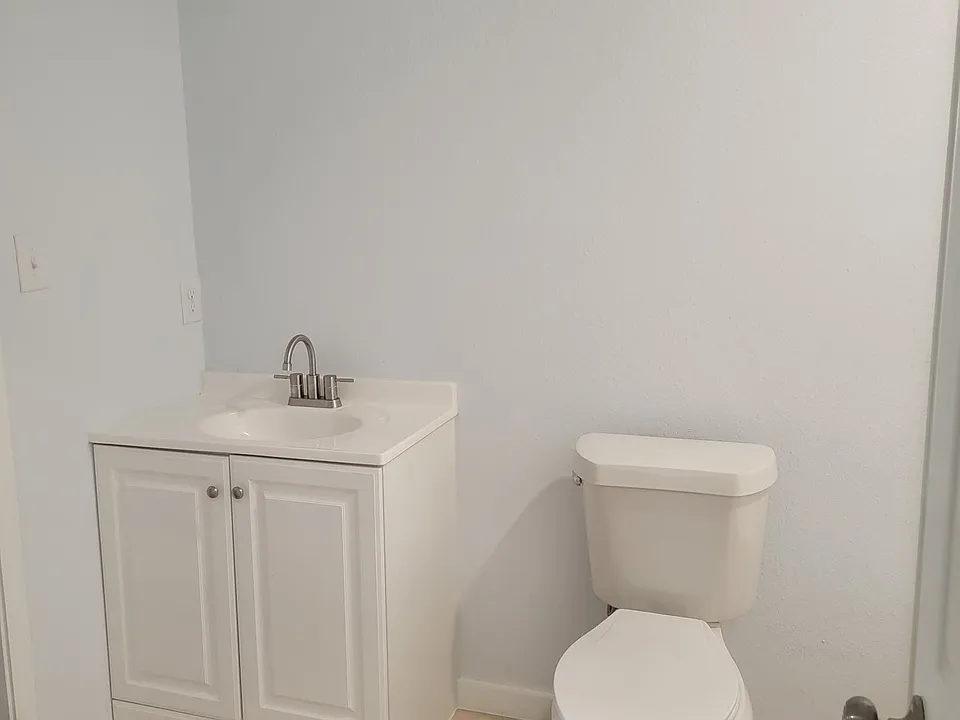 First floor shower and sink