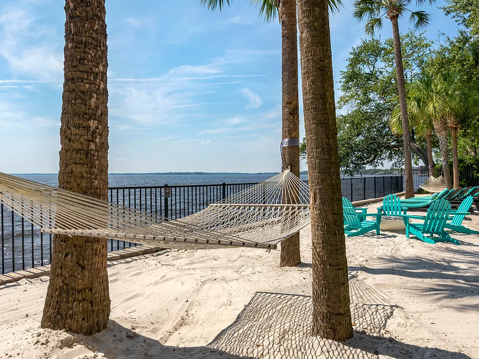 Enjoy beautiful riverfront views