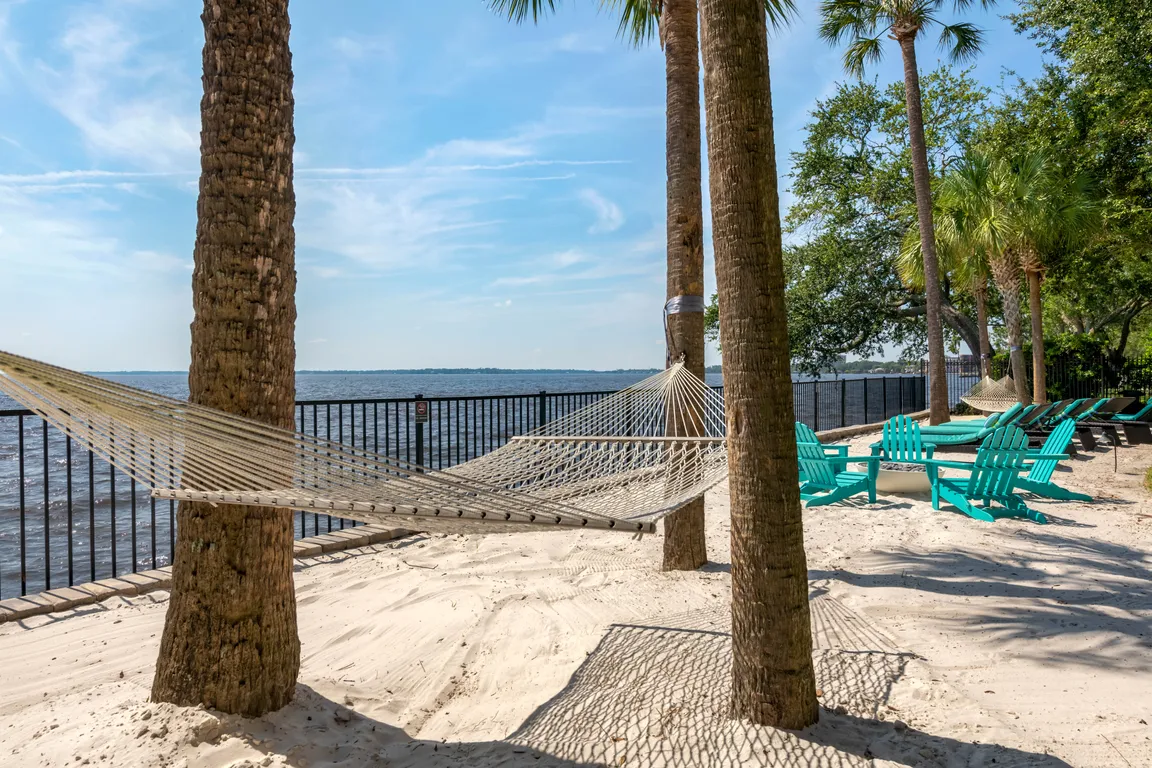 Enjoy beautiful riverfront views
