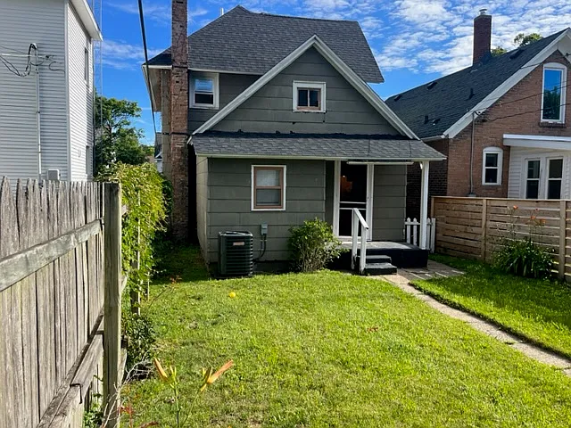Rear view of house