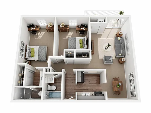 Floor plan B3 Floor Plan - Limited Availability!