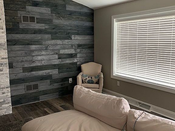 Shiplap walls in livingroom