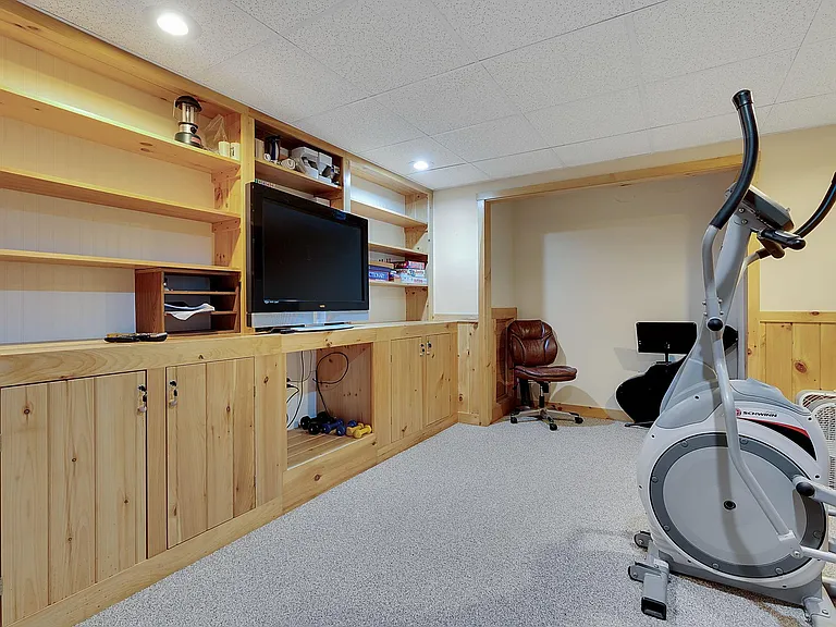 finished basement space